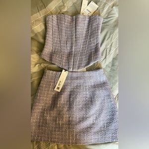 ZARA Gingham Corset SET